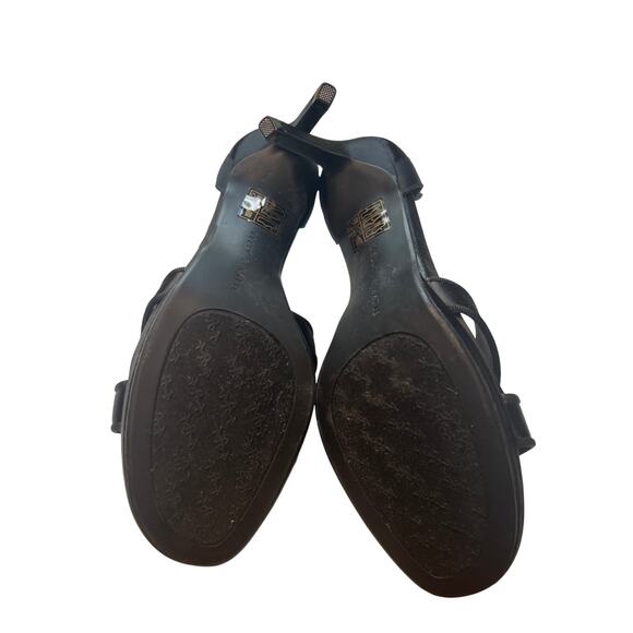 Kelly & Katie Stiletto Dress Black Shoes Size 8 Open Toe 3 1/2” Heel NWOT - Picture 5 of 7